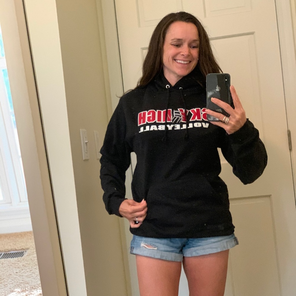 Sky high volleyball hoody